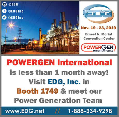 PowerGen 2019 EDG Inc Exhibitor at PowerGen International