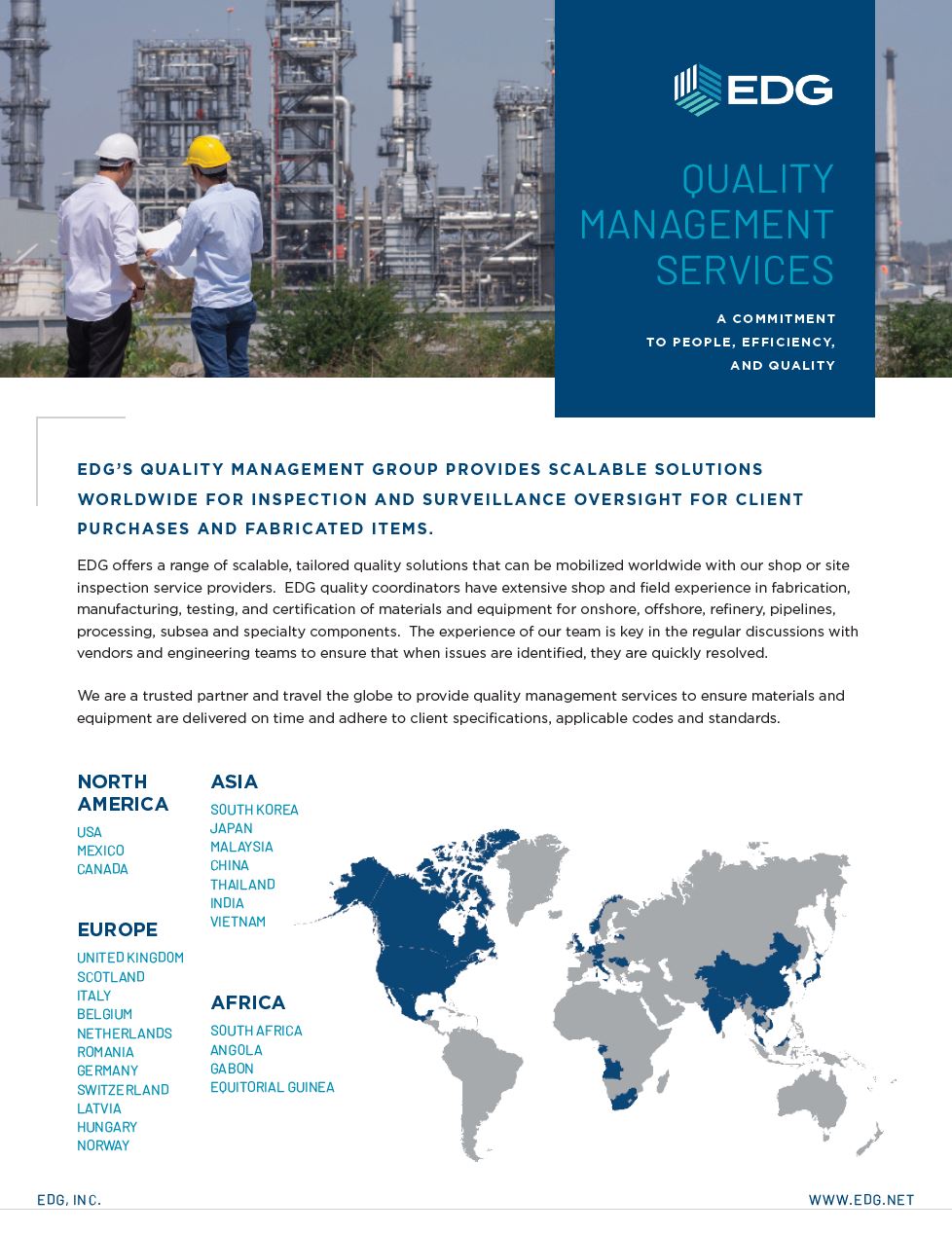 EDG Quality Management Services Brochure