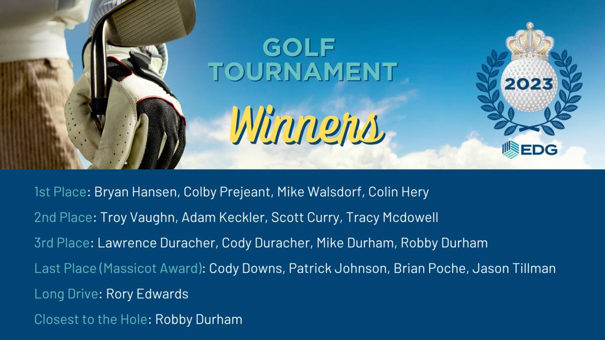 EDG Metairie Employee and Family Golf Tournament 2023 Winners