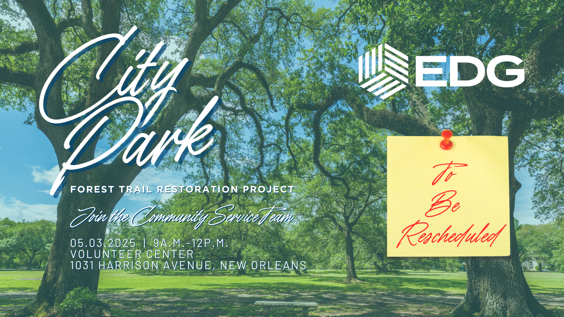 EDG Metairie City Park New Orleans Community Service