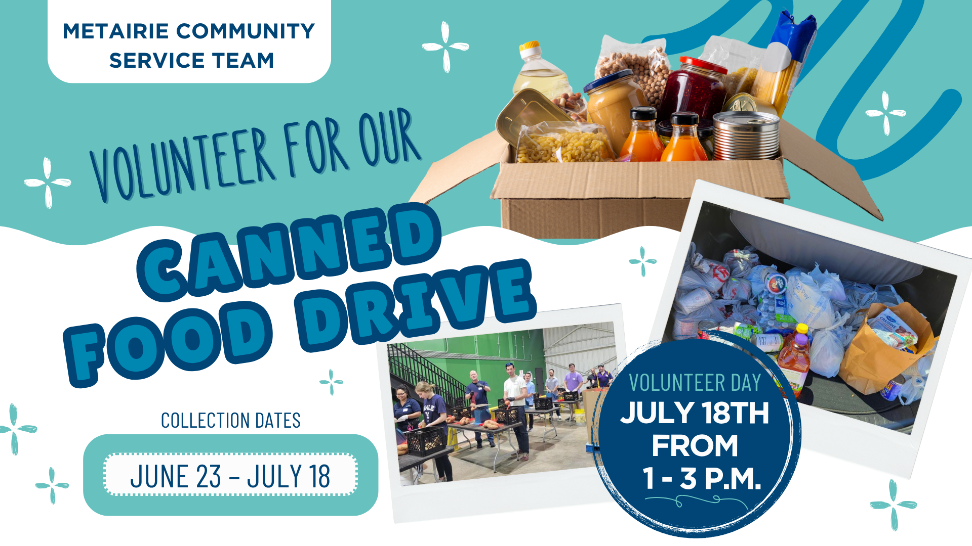 EDG Community Service Team Food Drive 2025