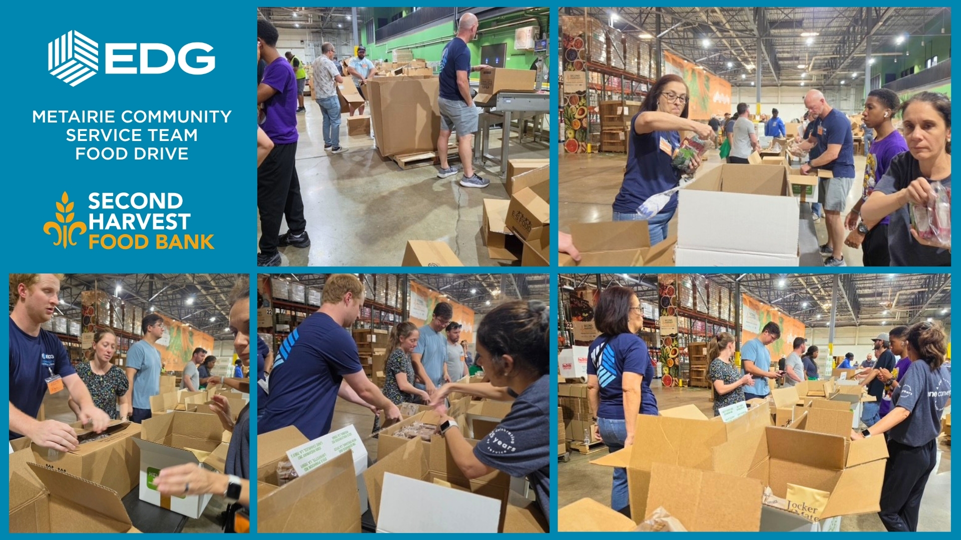 EDG 2026 Community Service Food Drive for Second Harvest Food Bank of Greater New Orleans