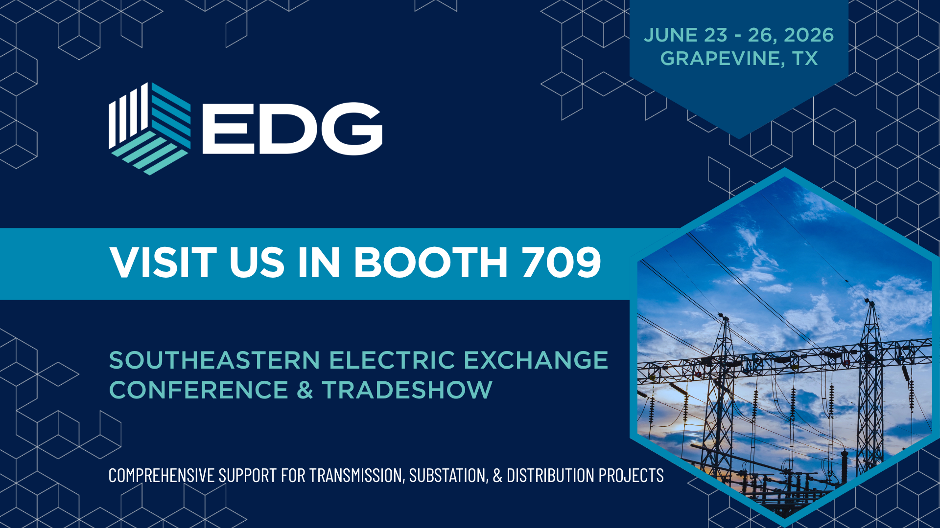EDG Utility Services Group exhibition at SEE Conference 2026