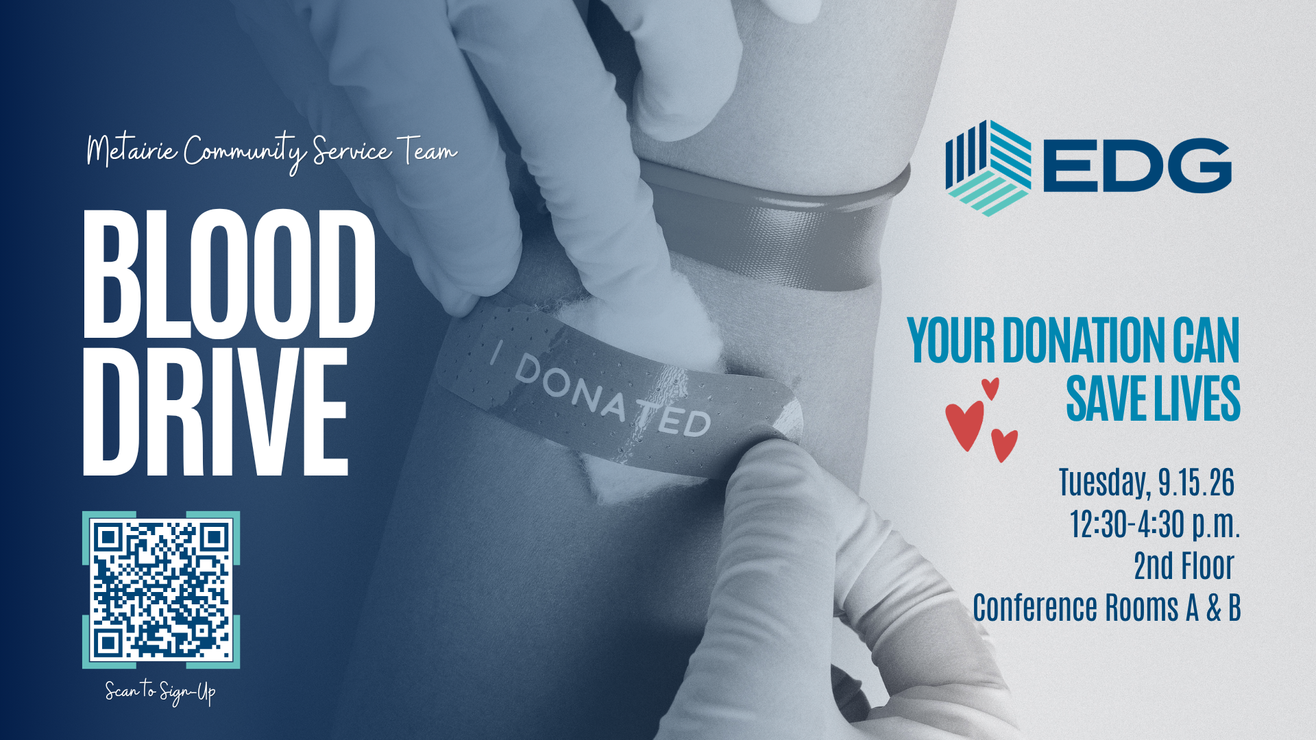 EDG Metairie Blood Drive 2026