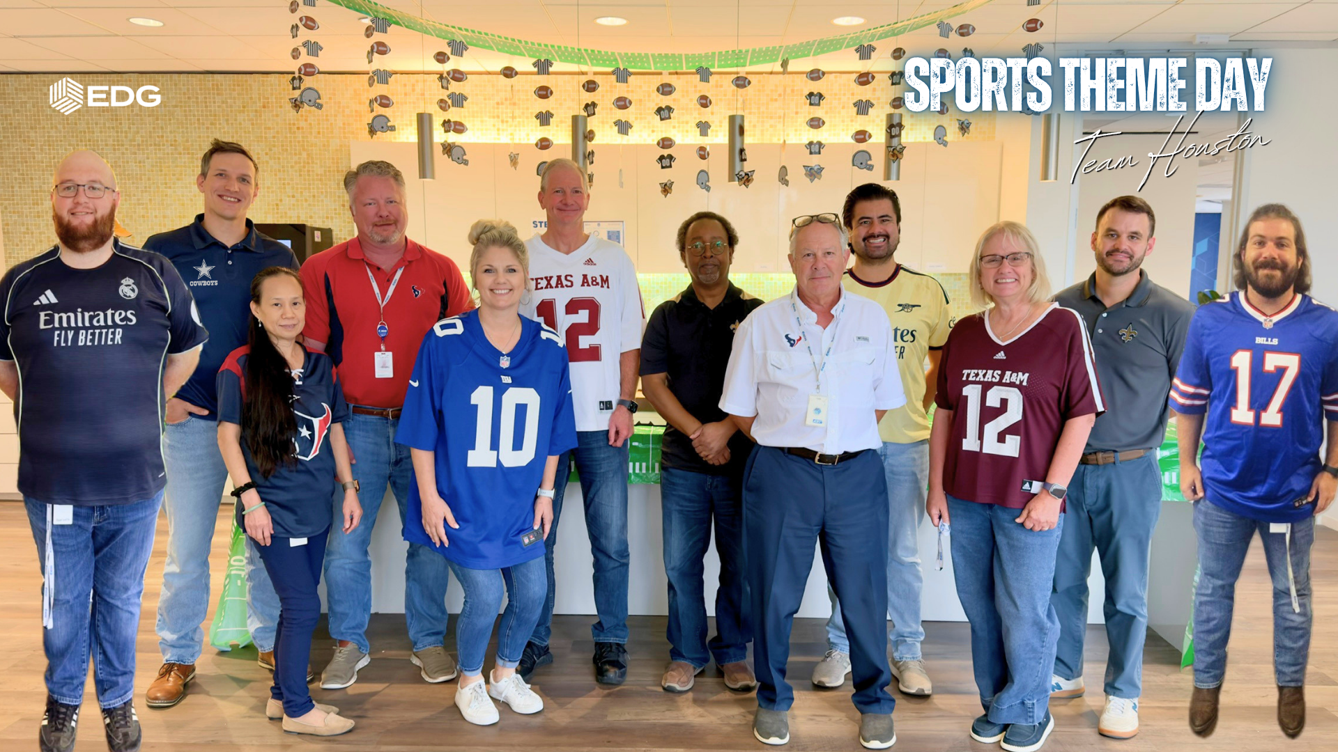 EDG Houston Sports Theme Day